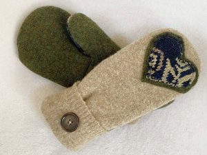 Artful Mitten Recycled Sweater Mittens