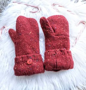 Golden Hand Design Recycled Sweater Mittens