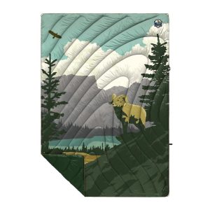 Rocky Mountains Recycled Puffy Blanket