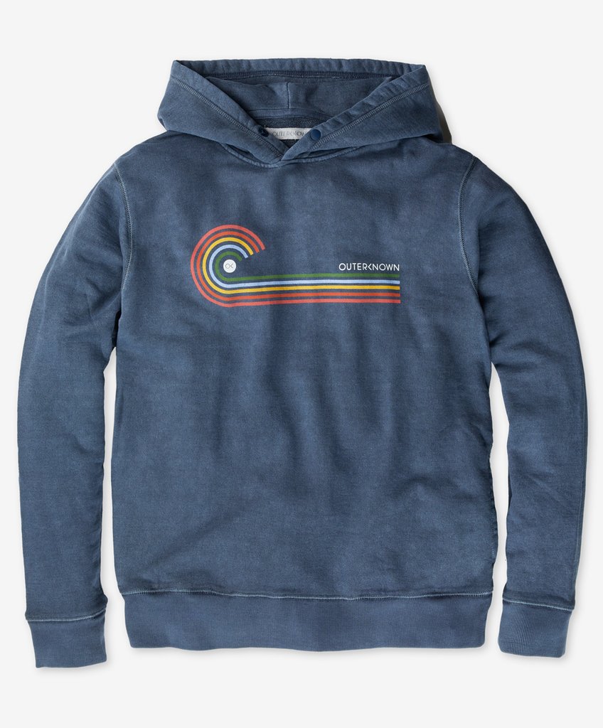 Rainbow Wave Organic Cotton Hoodie