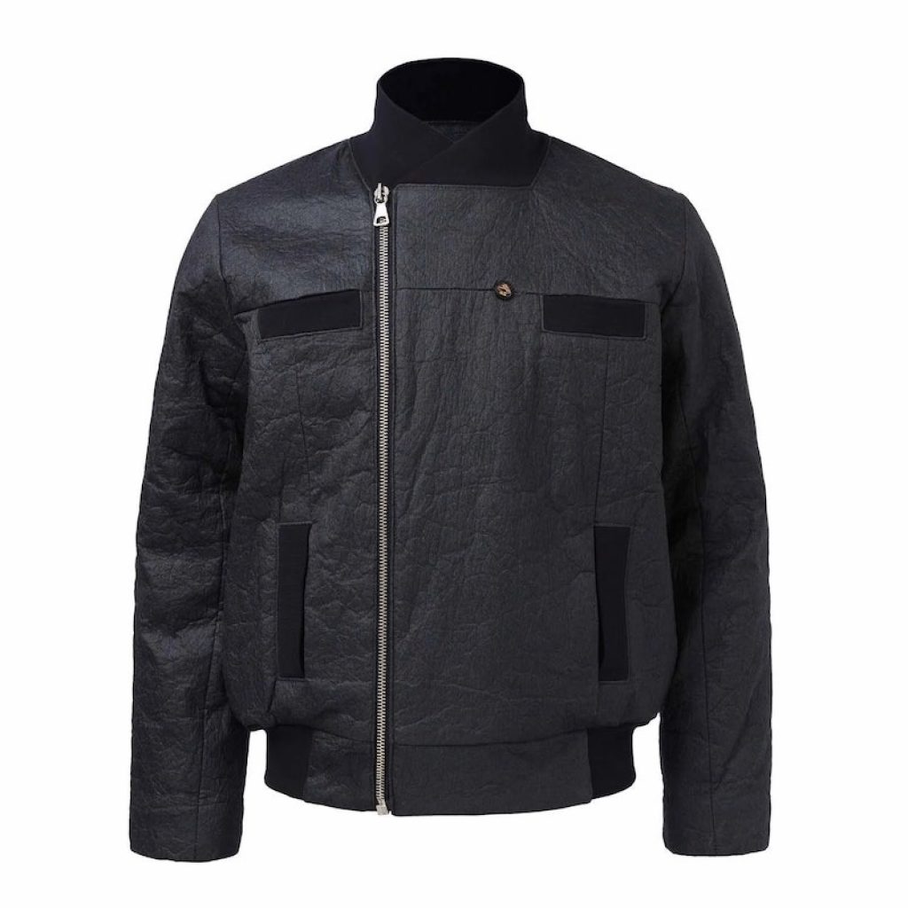 Infantium Victoria Black Pinatex Jacket Front 1500x1500 Clothes Made From Recycled Materials