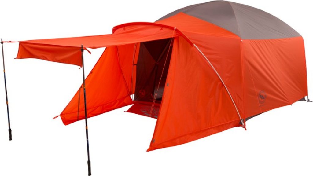 Big Agnes Bunk House best 4 person tents for camping with vestibule awning