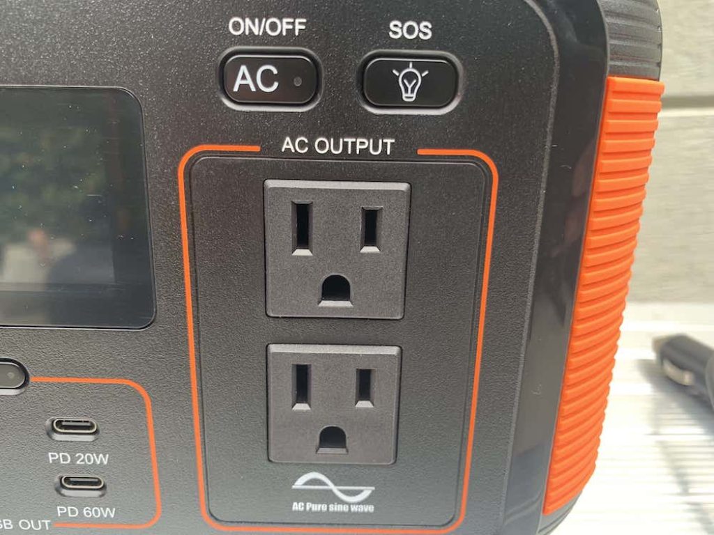 Grecell Portable Power Station AC Output Ports