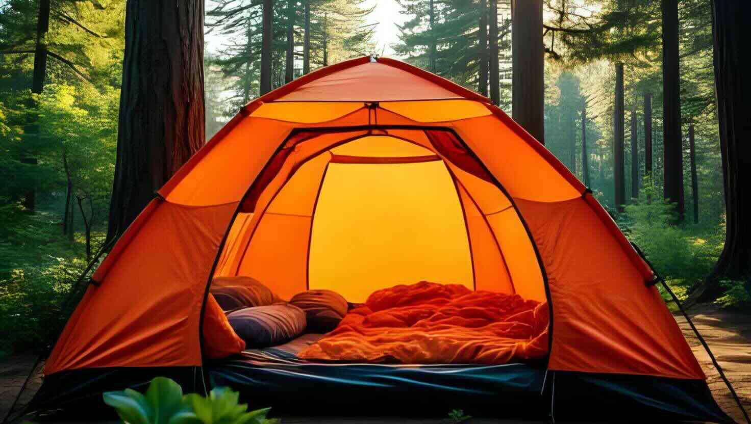 Inflatable camping tent