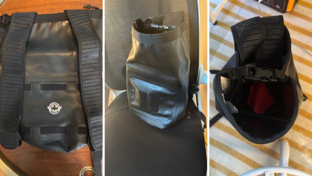 Close up photos of Viking Odyssey ADV Touring Tailpack 8L